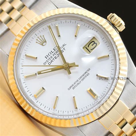 rolex stainless and gold band